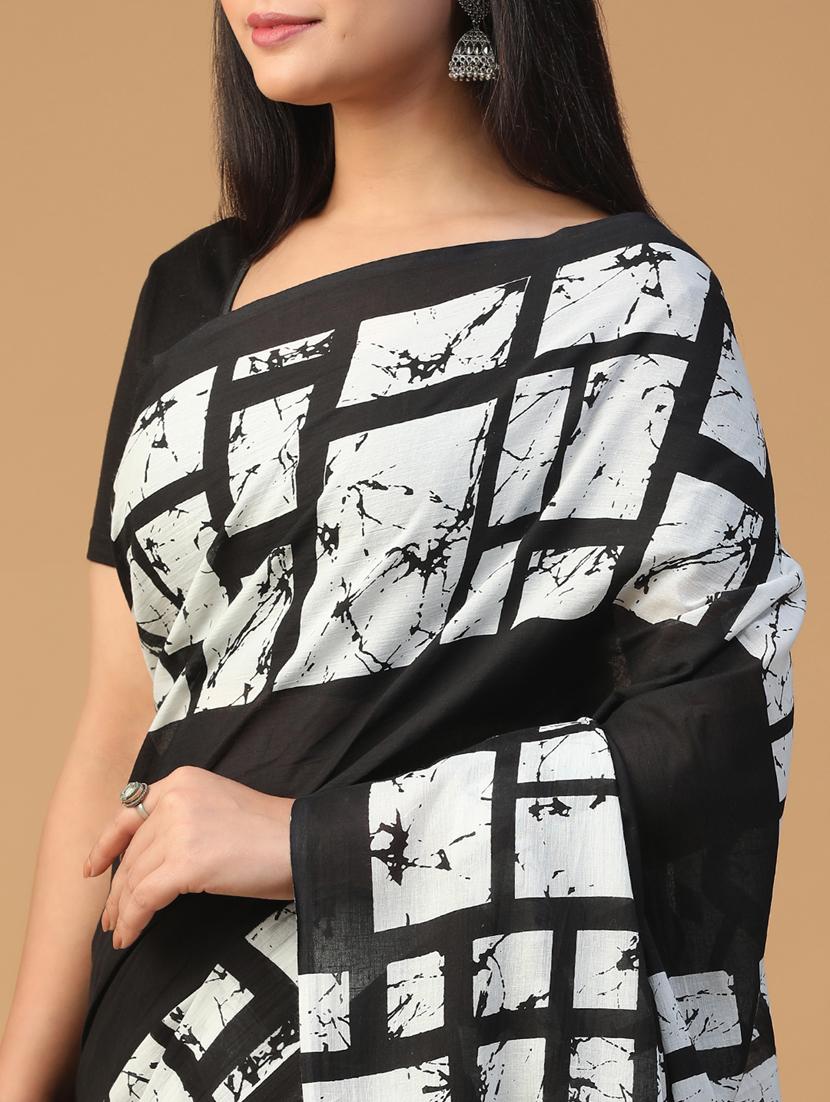 women printed casual wear saree with blouse - 21957839 - Standard Image - 6
