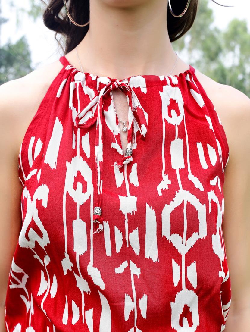 women printed halter neck sleeveless romper - 21957872 - Standard Image - 4