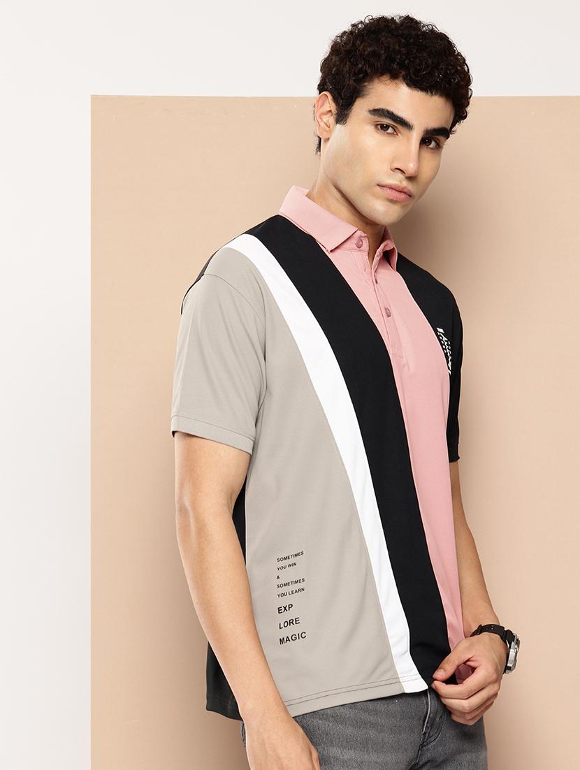 men front & back print round neck oversized t-shirt - 21957907 -  Standard Image - 1