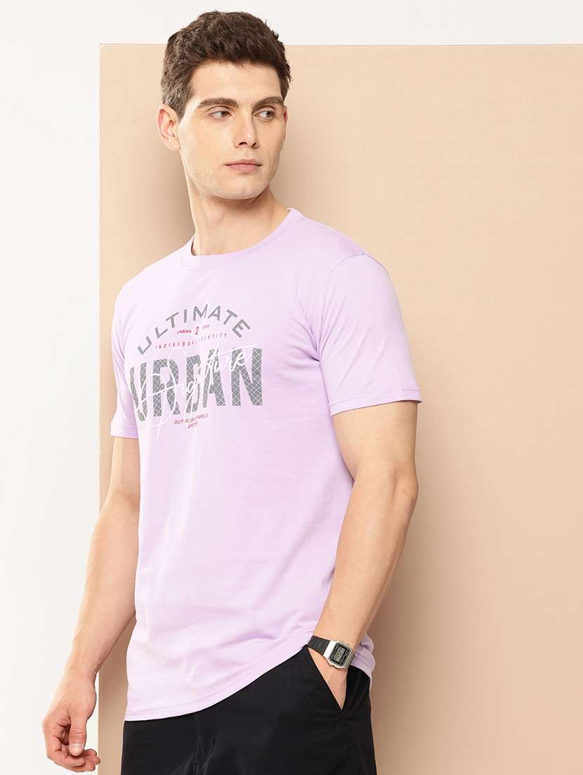 men front & back print round neck oversized t-shirt - 21957914 -  Standard Image - 1