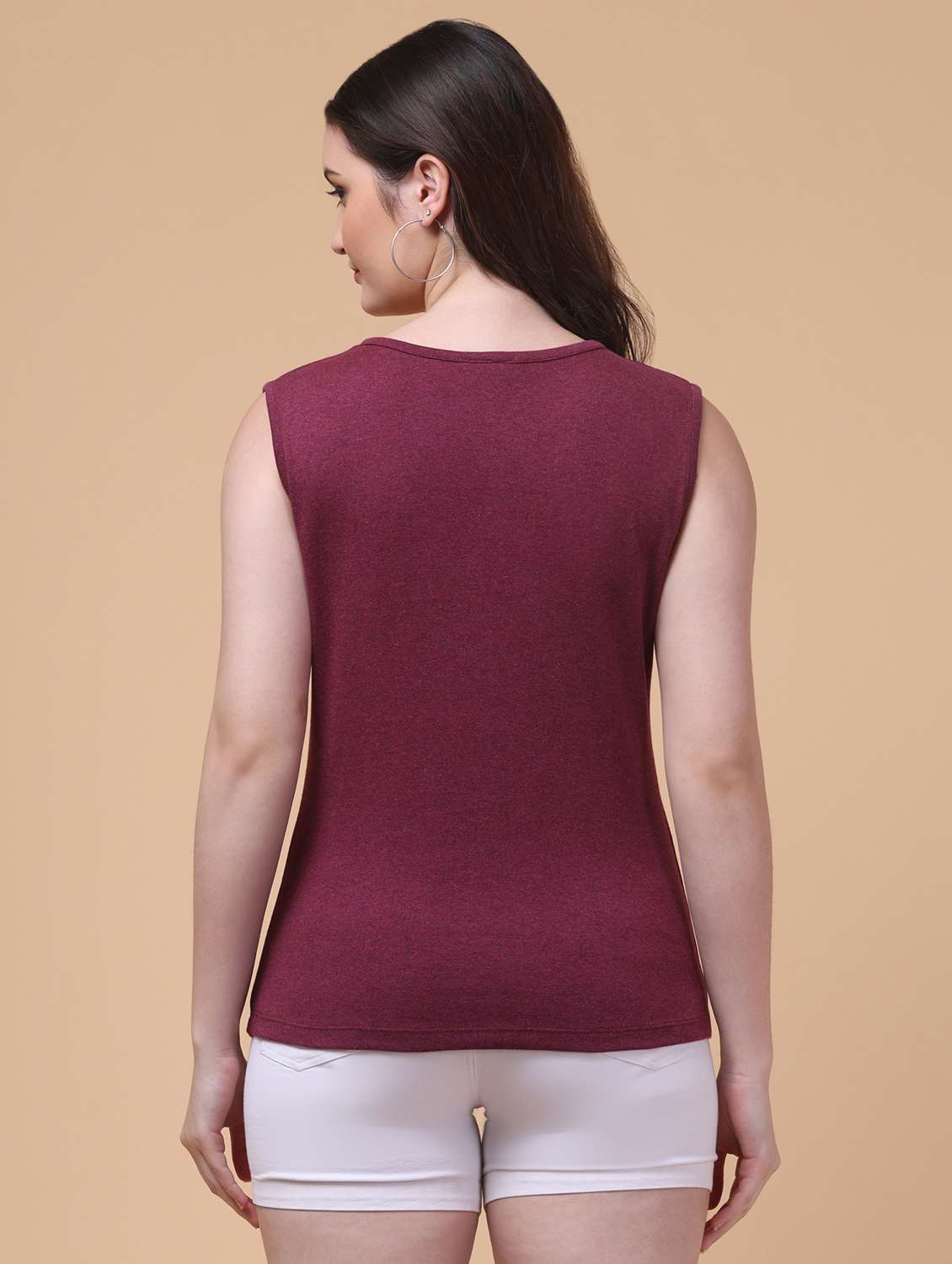 women solid sleeveless regular top - 21957956 -  Standard Image - 1