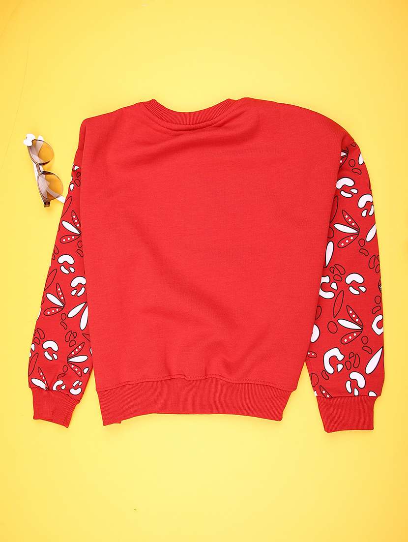 girls printed long sleeve swwatshirt  - 21958138 -  Standard Image - 1