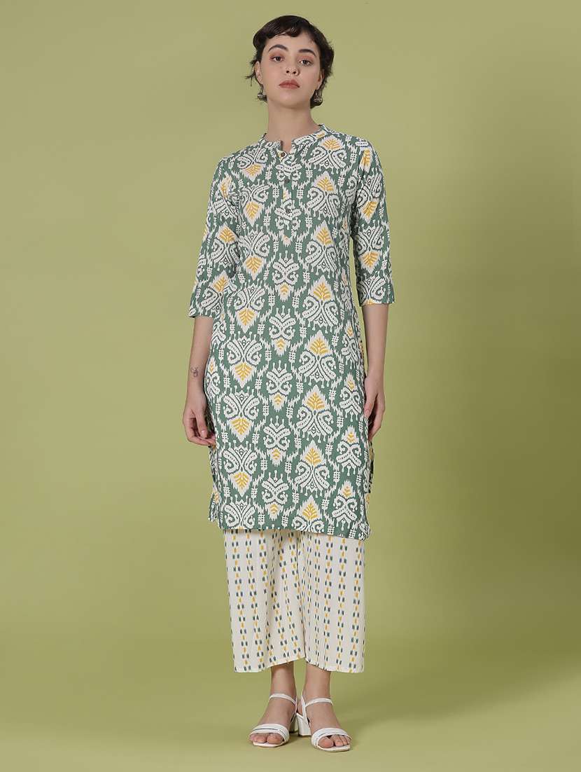 women printed kurta and palazzo set - 21958170 -  Standard Image - 1