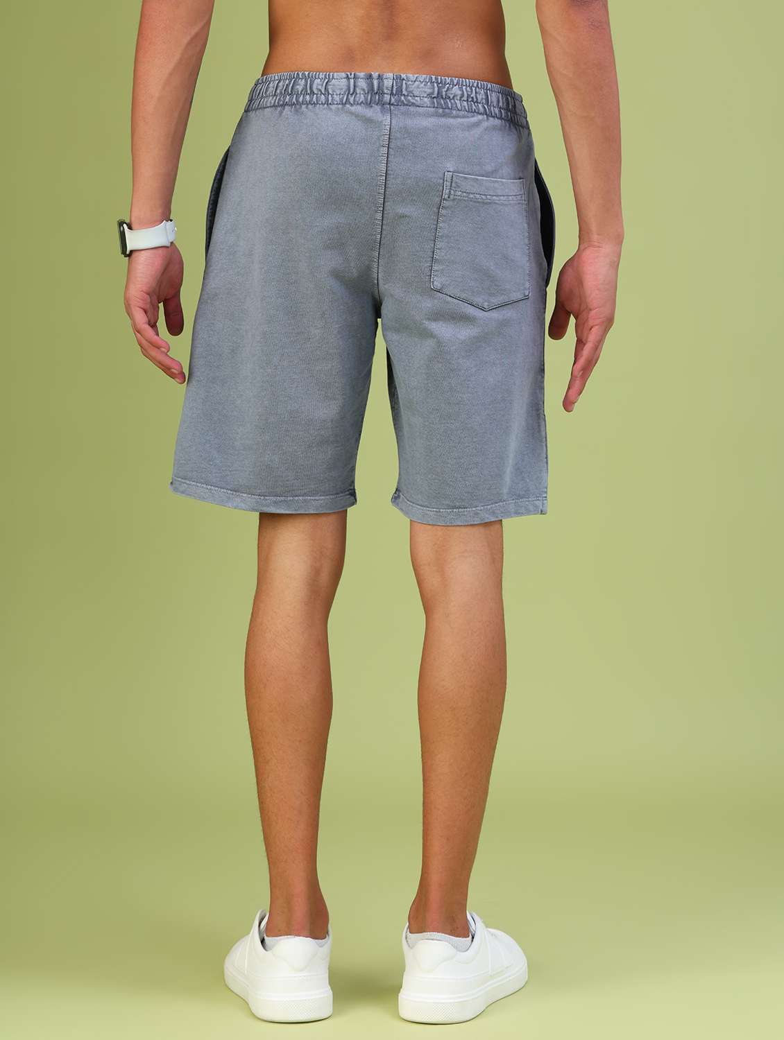 dark grey terry cotton short - 21958202 - Standard Image - 4