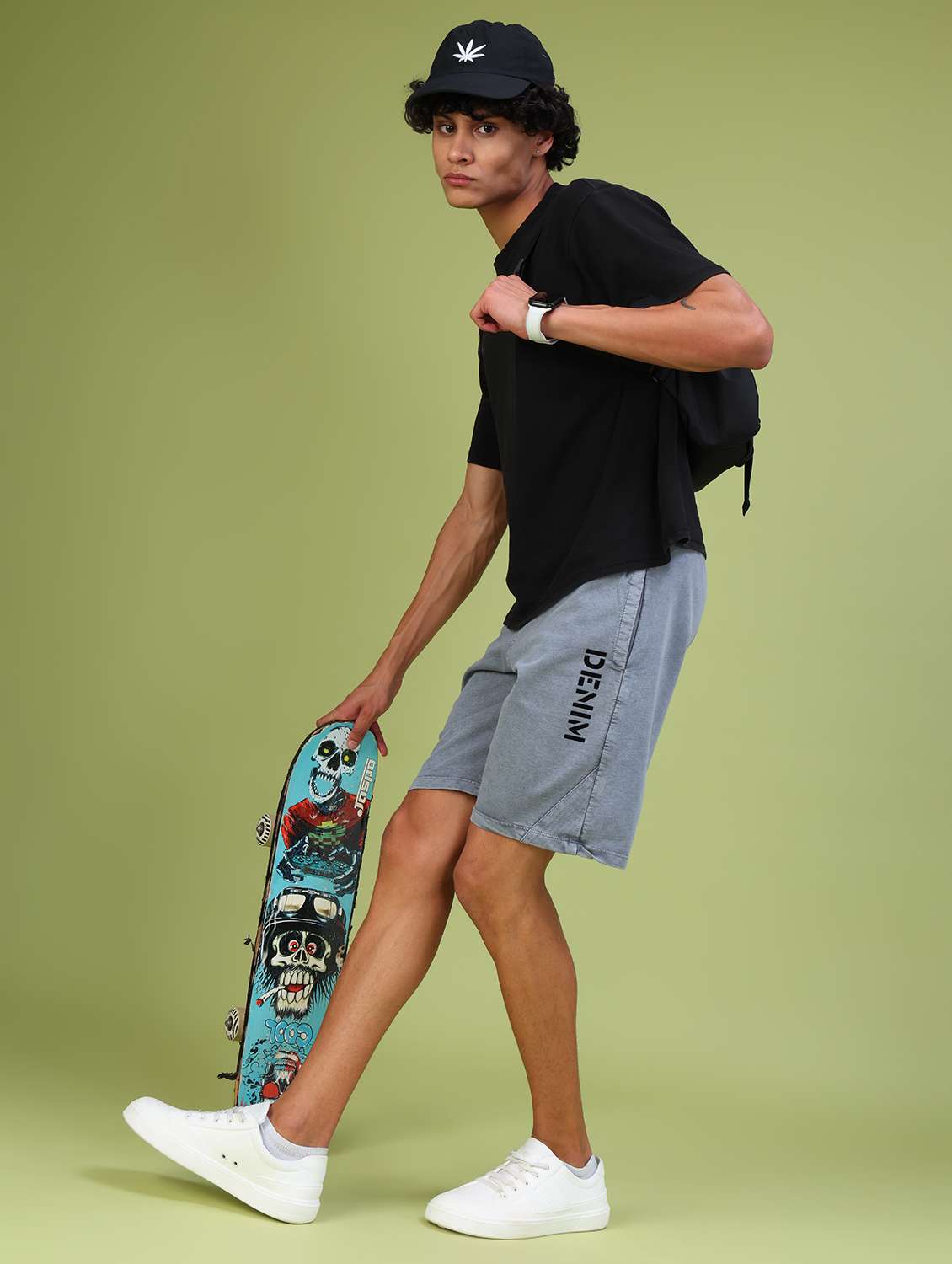 dark grey terry cotton short - 21958202 - Standard Image - 6