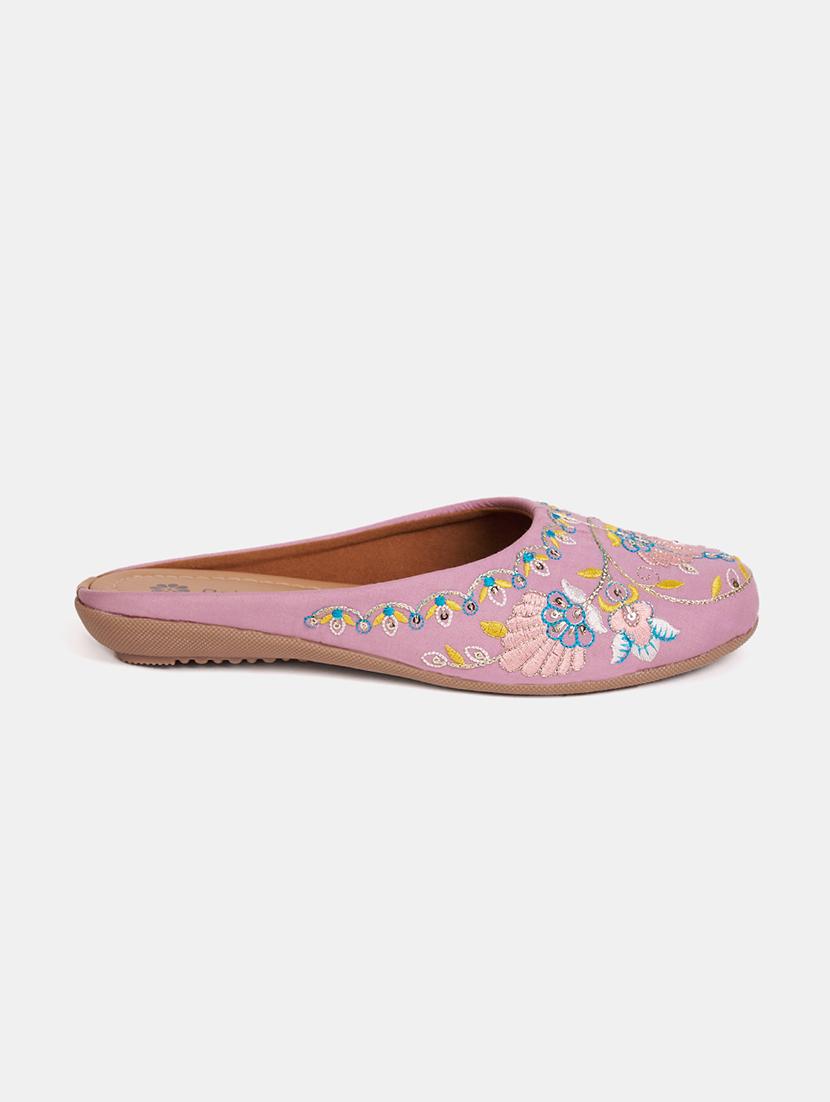women embroidered slip on mule - 21958235 - Standard Image - 1