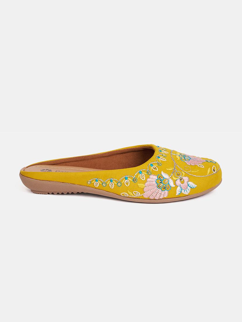 women embroidered slip on mule - 21958236 - Standard Image - 1