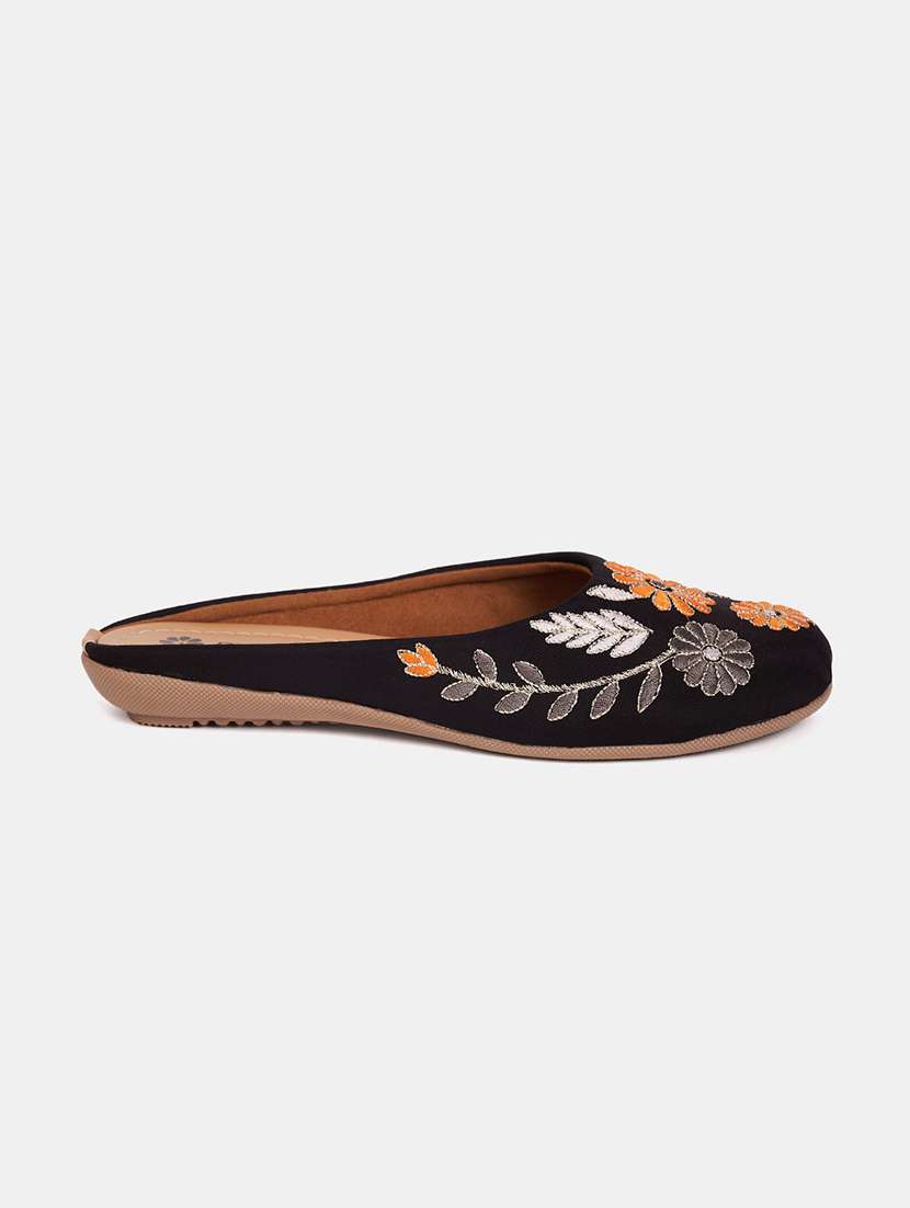 women embroidered slip on mule - 21958238 - Standard Image - 1