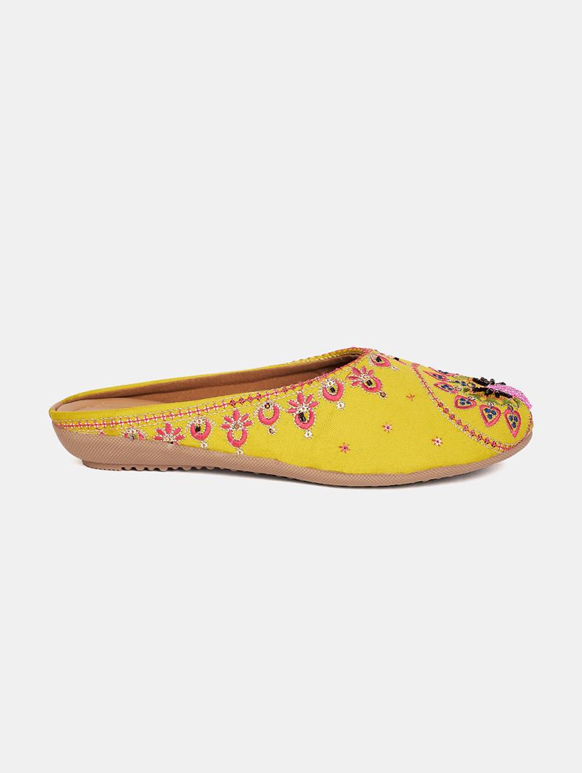 women embroidered slip on mule - 21958247 - Standard Image - 1
