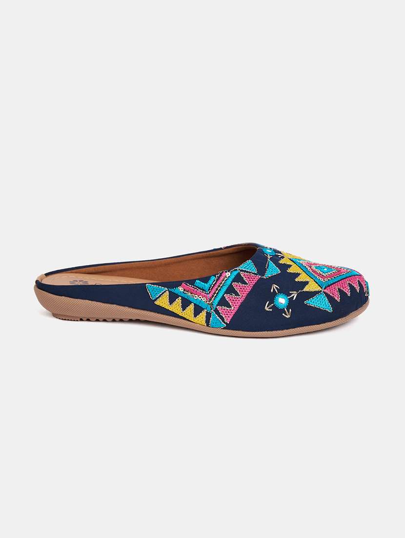 women embroidered slip on mule - 21958251 -  Standard Image - 1