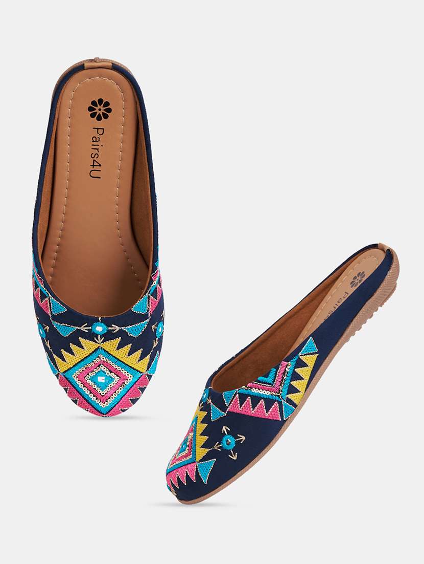 women embroidered slip on mule - 21958251 -  Standard Image - 4