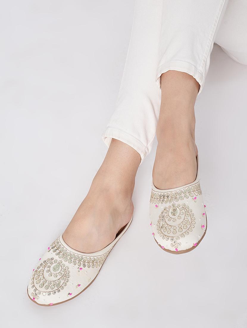 women embroidered slip on mule - 21958264 - Standard Image - 4