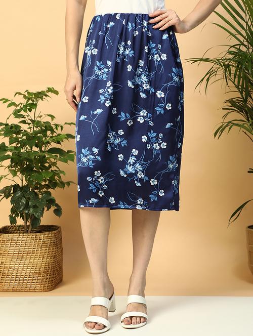 women floral print high rise a-line skirt - 21958312 -  Standard Image - 0
