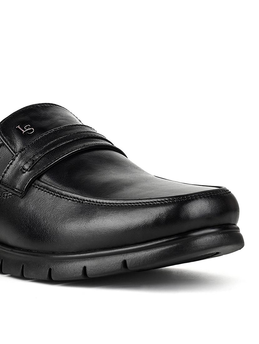 men black slip on formal shoes - 21958411 - Standard Image - 4