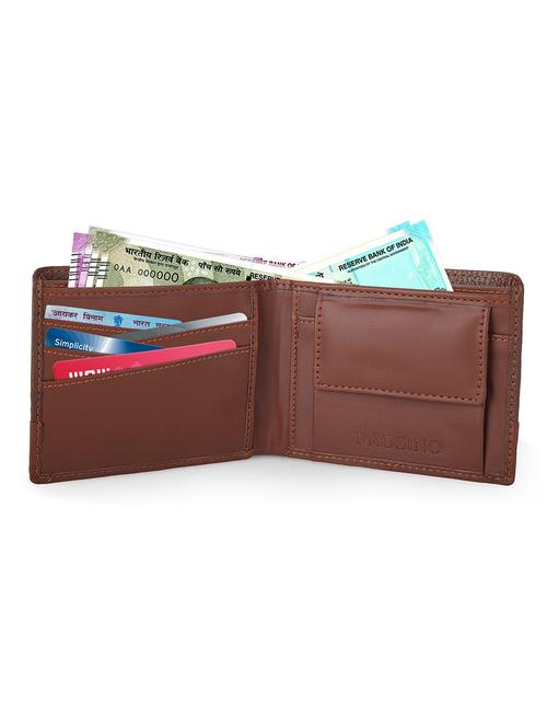 men brown leatherette wallet - 21958466 - Standard Image - 0