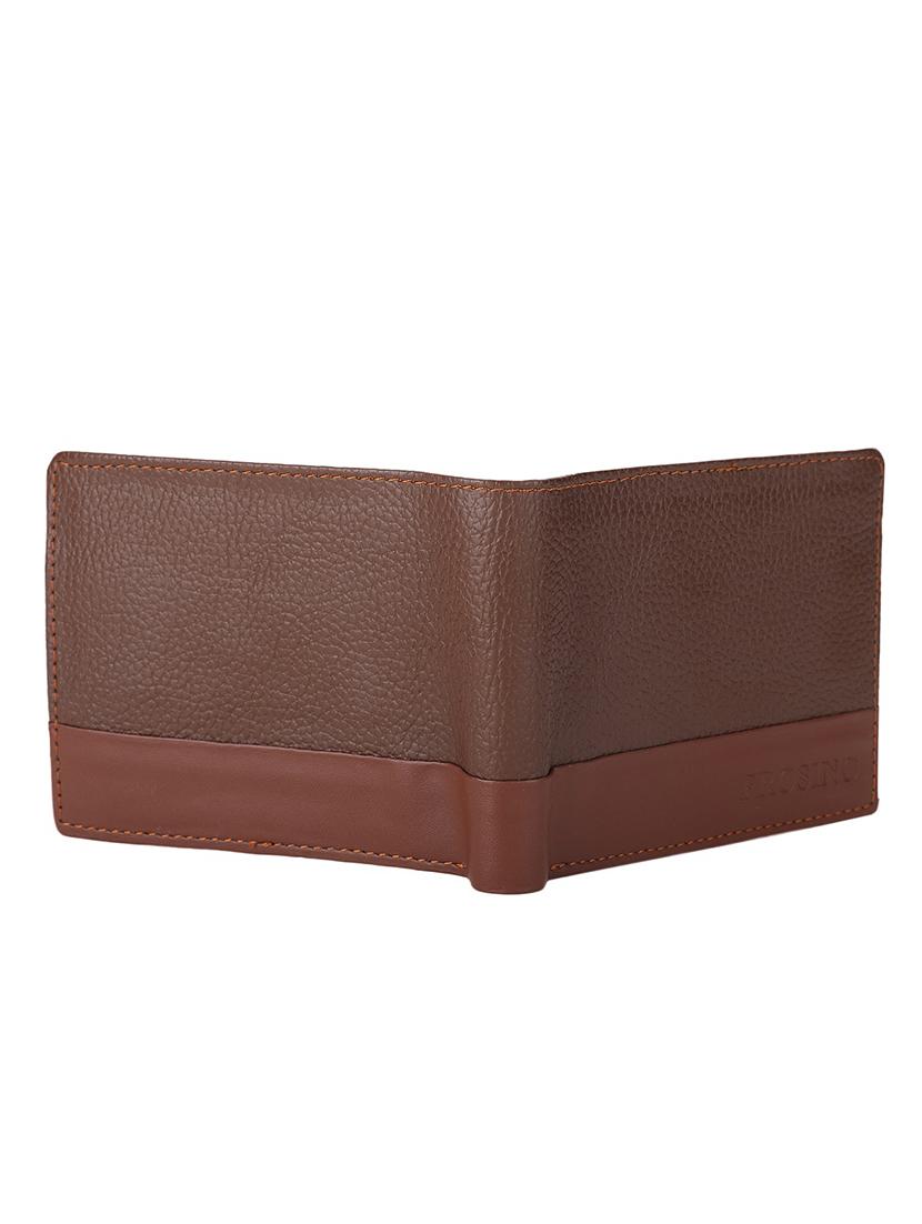men brown leatherette wallet - 21958466 -  Standard Image - 1
