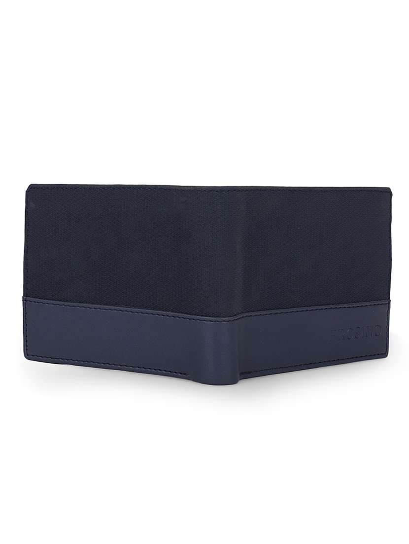 men navy blue leatherette wallet - 21958468 -  Standard Image - 1