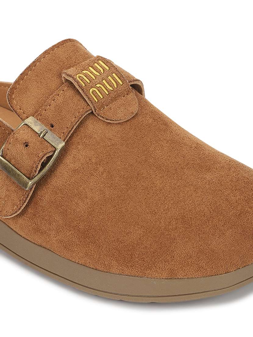 women tan slip on mule - 21958482 - Standard Image - 4