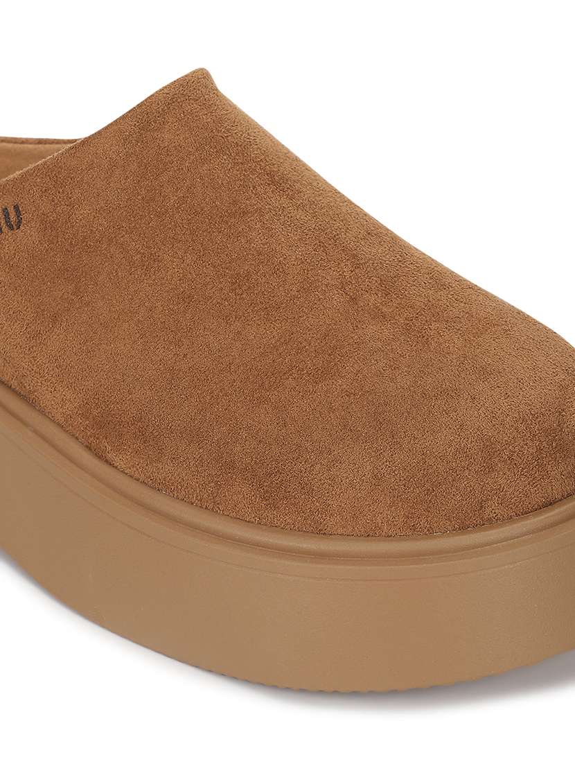 women tan slip on mule - 21958484 - Standard Image - 4