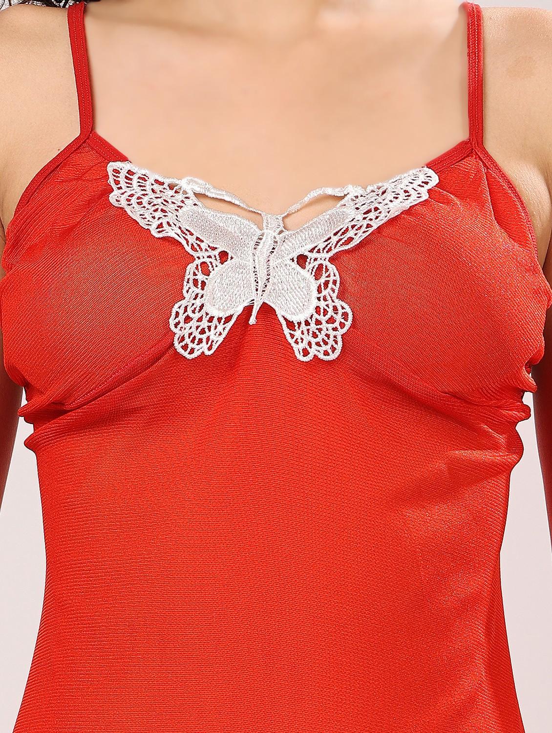 women embellished shoulder strap babydoll set - 21958510 - Standard Image - 4