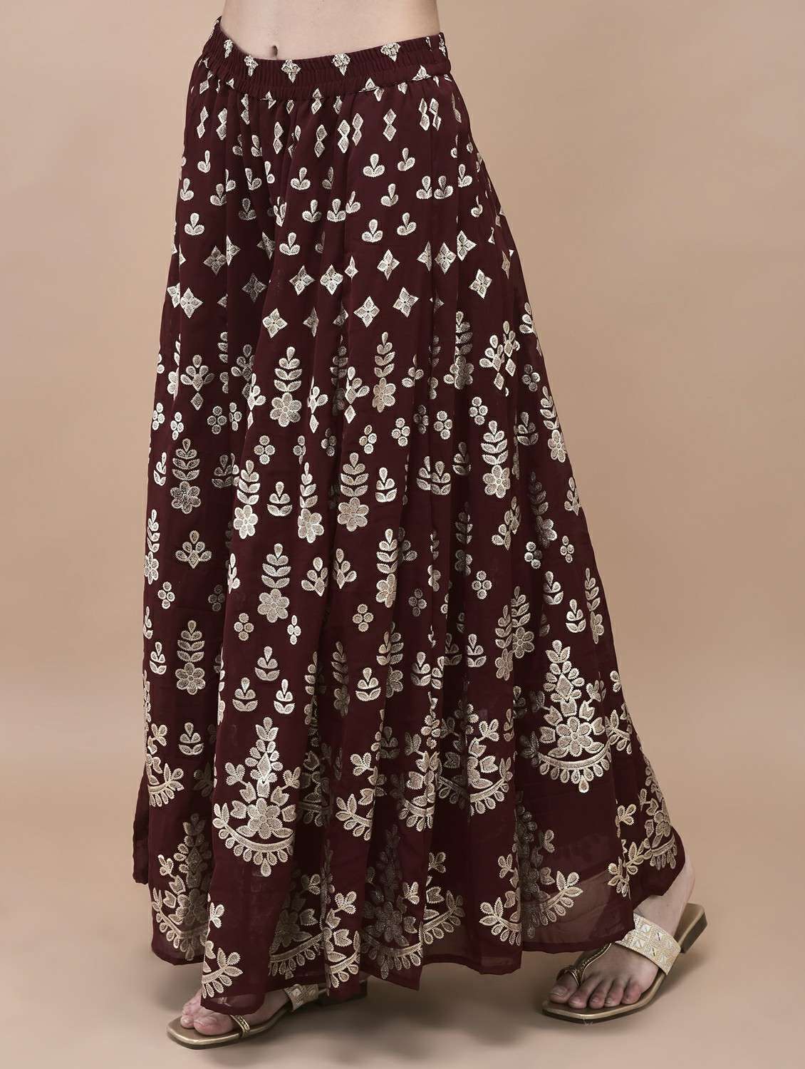 women three quarter sleeve kurta sharara with dupatta set - 21959511 -  Standard Image - 4