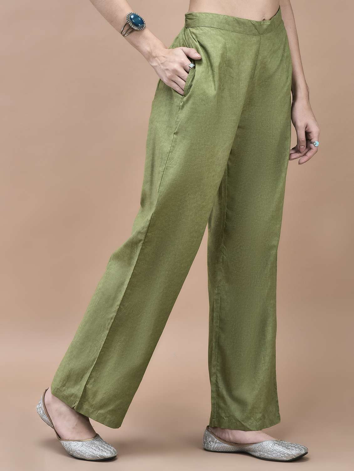 women three quarter sleeve kurta palazzo with dupatta set - 21959533 -  Standard Image - 4