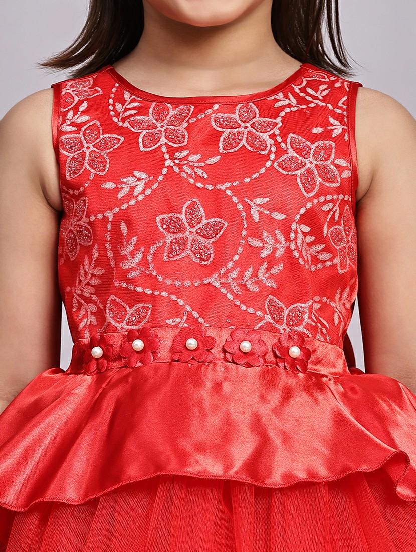 girls embroidered sleeveless fit & flare maxi dress - 21959578 - Standard Image - 4