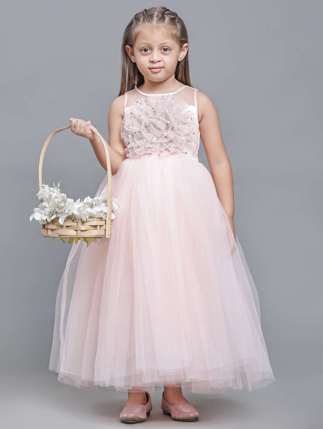 girls embellished sleeveless fit & flare maxi dress - 21959582 -  Standard Image - 1