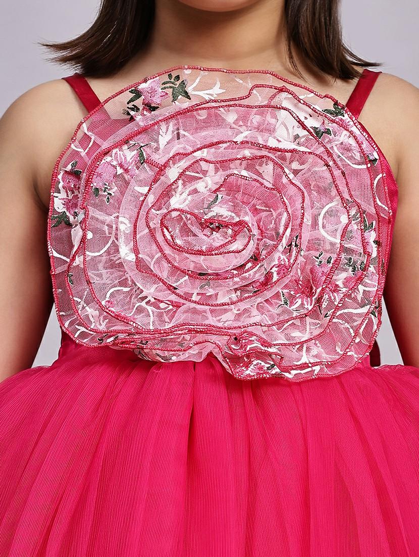 girls embellished shoulder strap fit & flare dress - 21959598 - Standard Image - 4