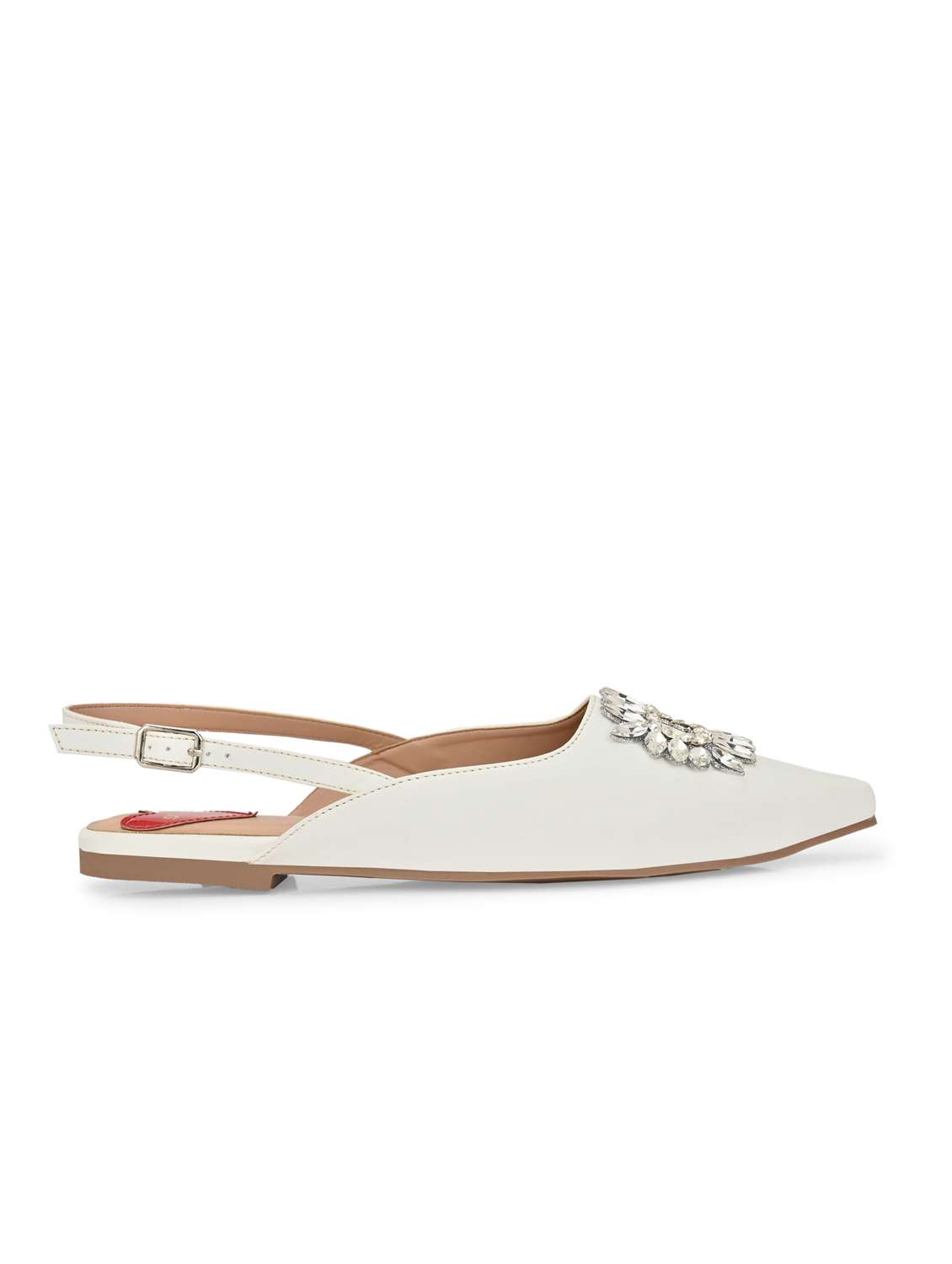 women white back strap sandal - 21959629 -  Standard Image - 1