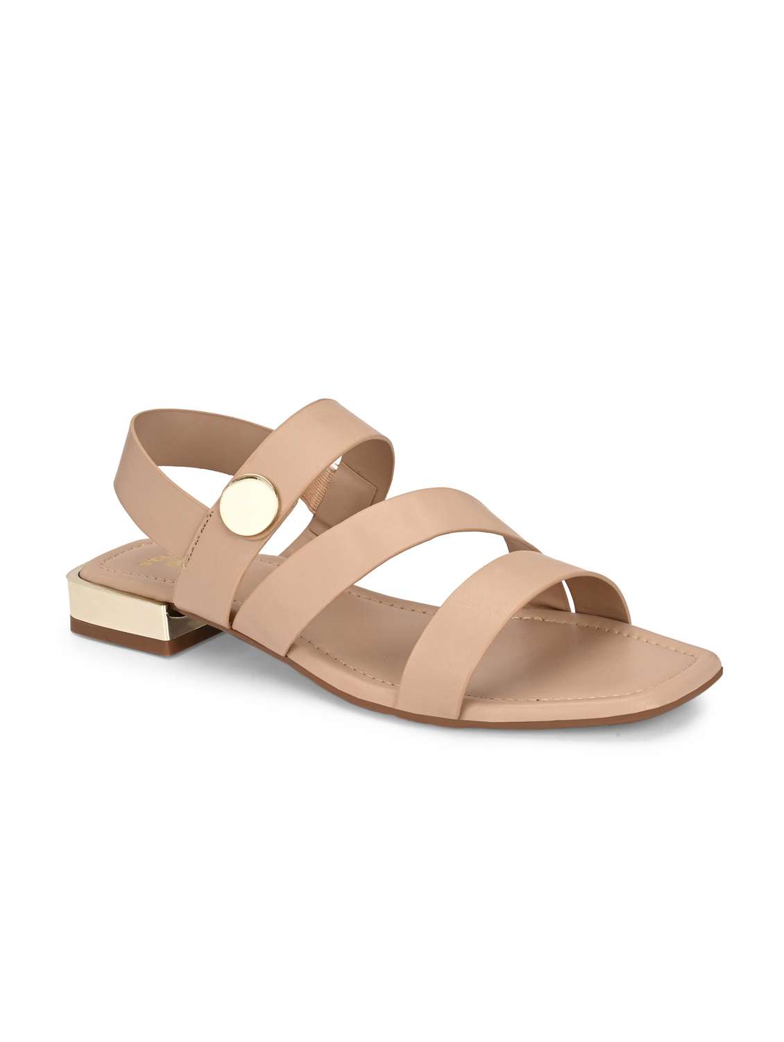 women beige back strap sandal - 21959645 - Standard Image - 1