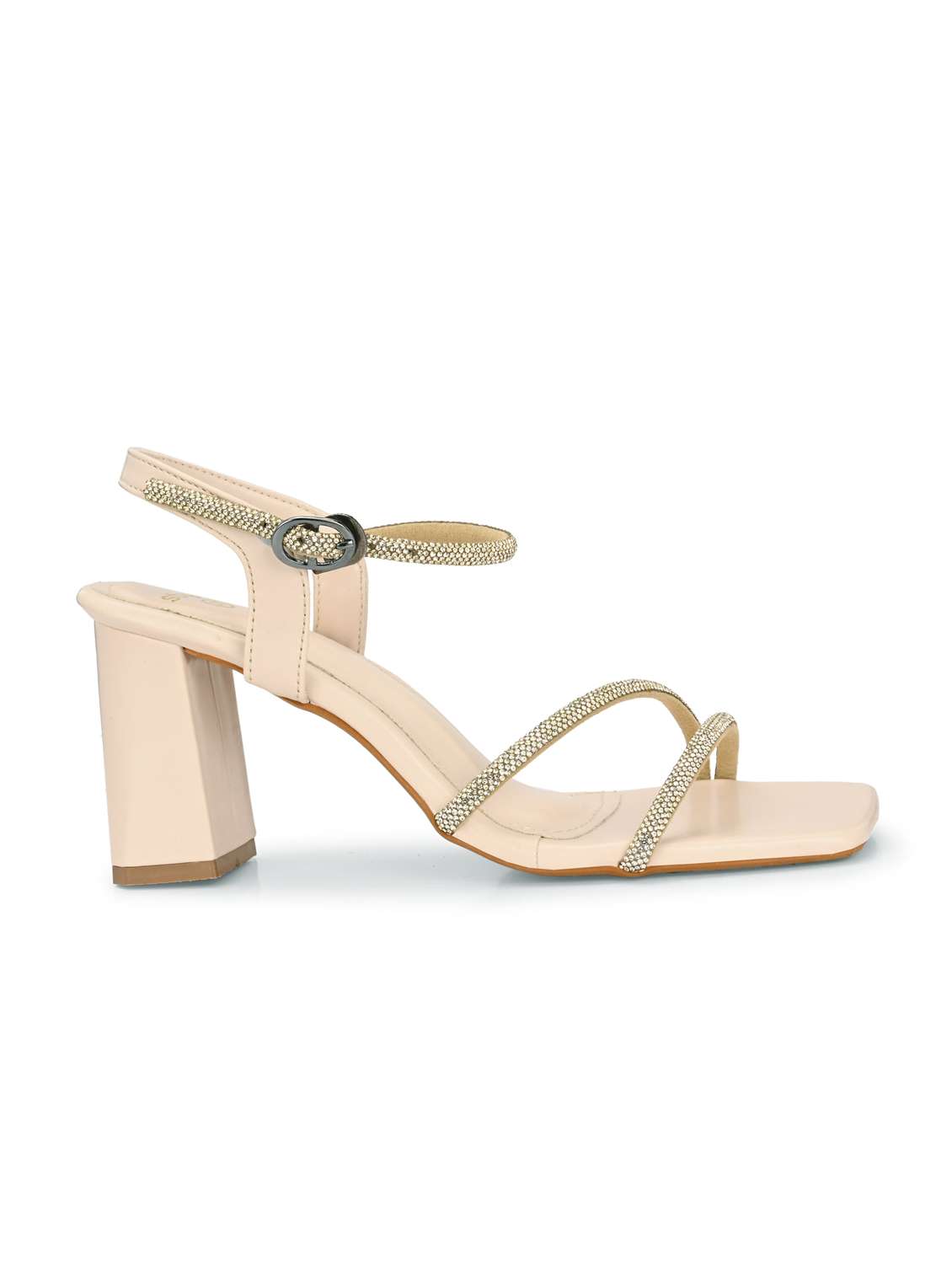 women cream ankle strap sandal - 21959647 -  Standard Image - 1