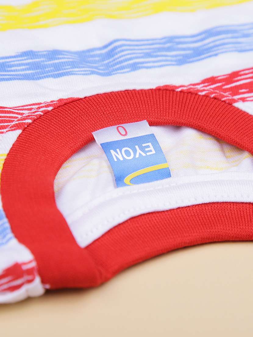 boys striped t-shirt & dungaree twin set - 21959694 -  Standard Image - 4