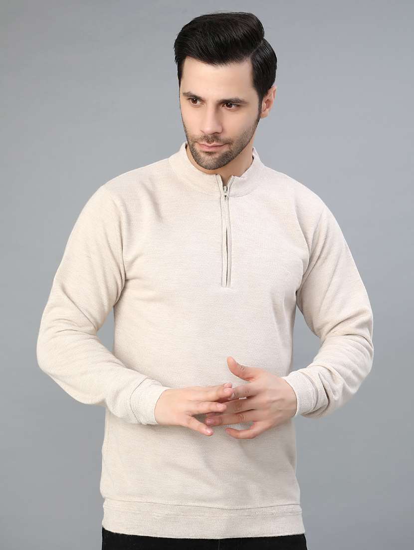 men solid long sleeve regular fit pullover  - 21959709 -  Standard Image - 1