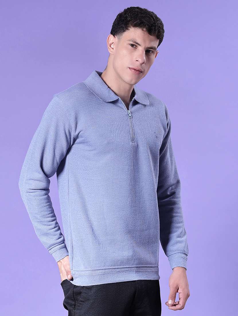 men solid long sleeve regular fit pullover - 21959712 -  Standard Image - 1