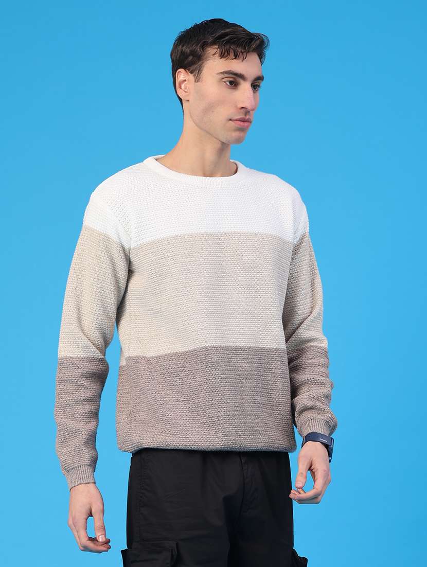 men self designed long sleeve pullover - 21959715 -  Standard Image - 1