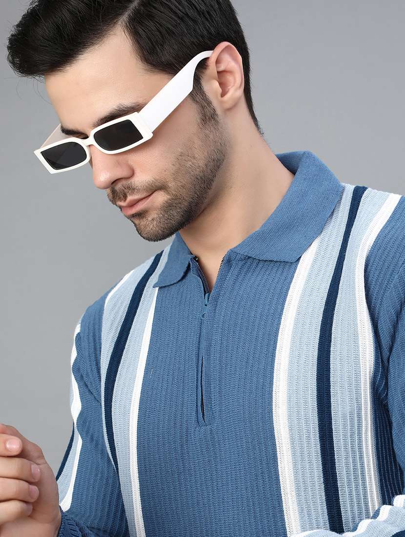 men striped long sleeve regular fit pullover  - 21959720 -  Standard Image - 4