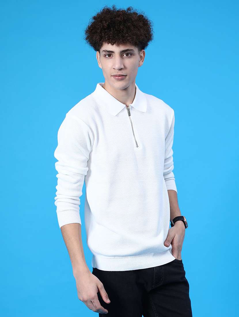 men self design long sleeve regular fit pullover - 21959744 -  Standard Image - 1