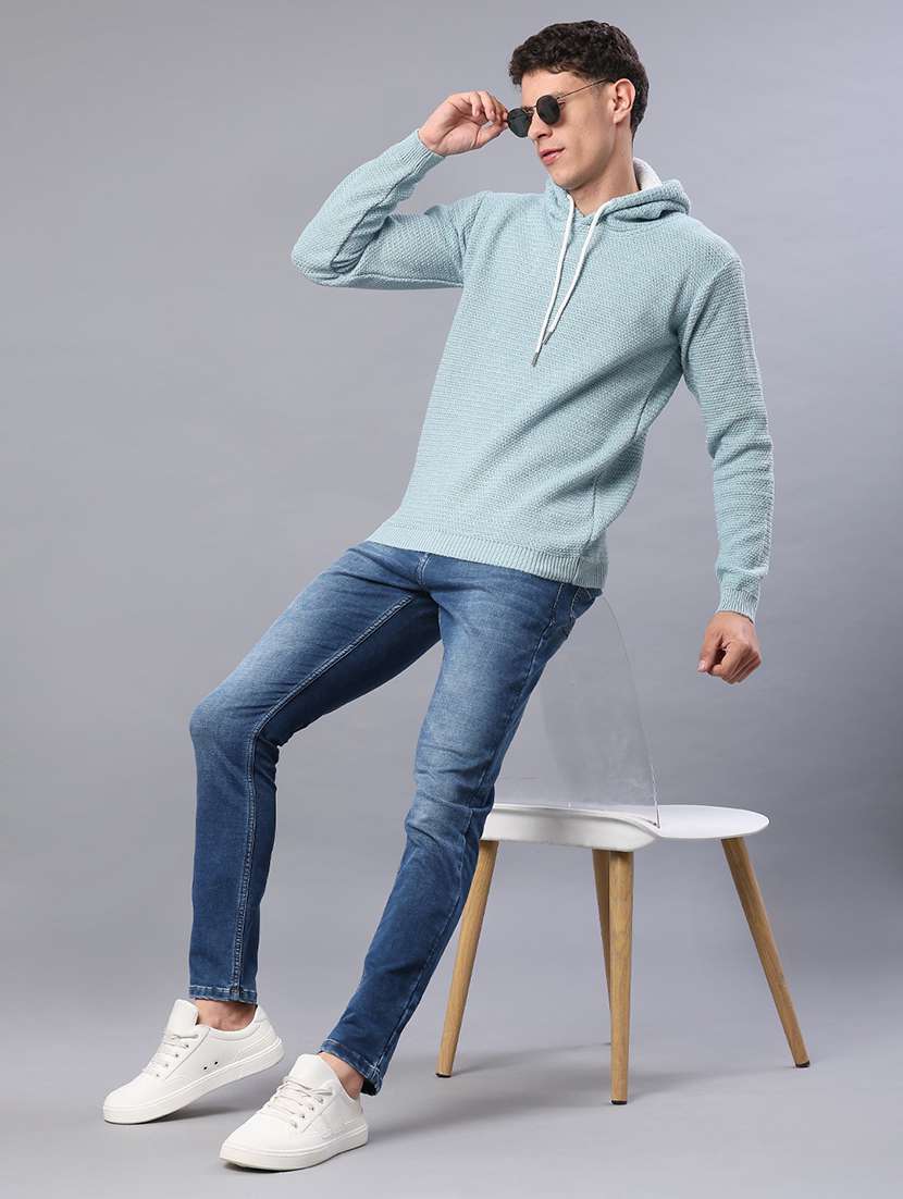 men self design long sleeve regular fit pullover  - 21959748 -  Standard Image - 4