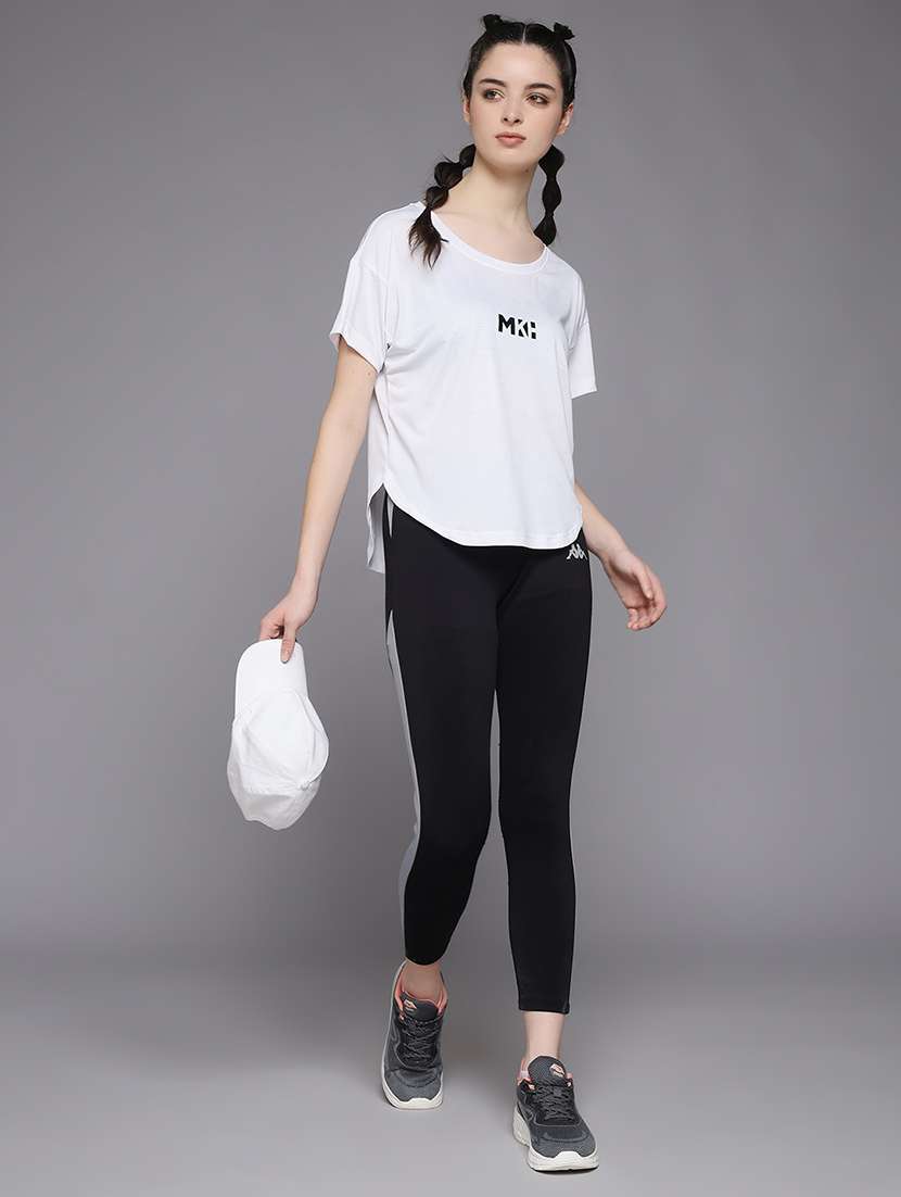 women typography prnted dri-fit sports t-shirt - 21959860 -  Standard Image - 4