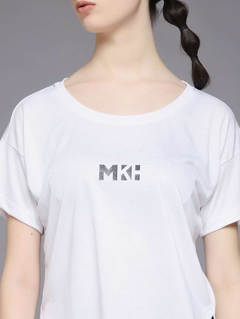 women typography prnted dri-fit sports t-shirt - 21959860 -  Standard Image - 6