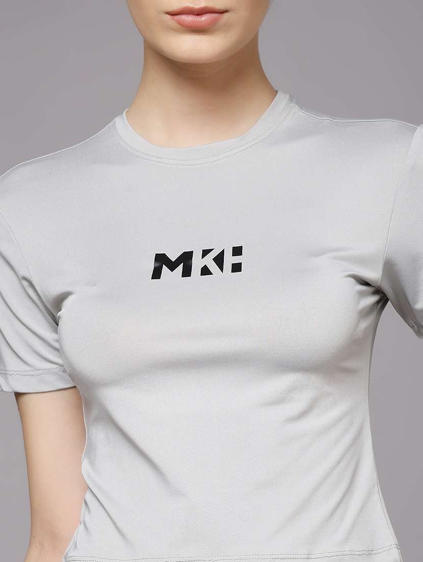 women printed dri-fit crop sports t-shirt - 21959872 -  Standard Image - 6