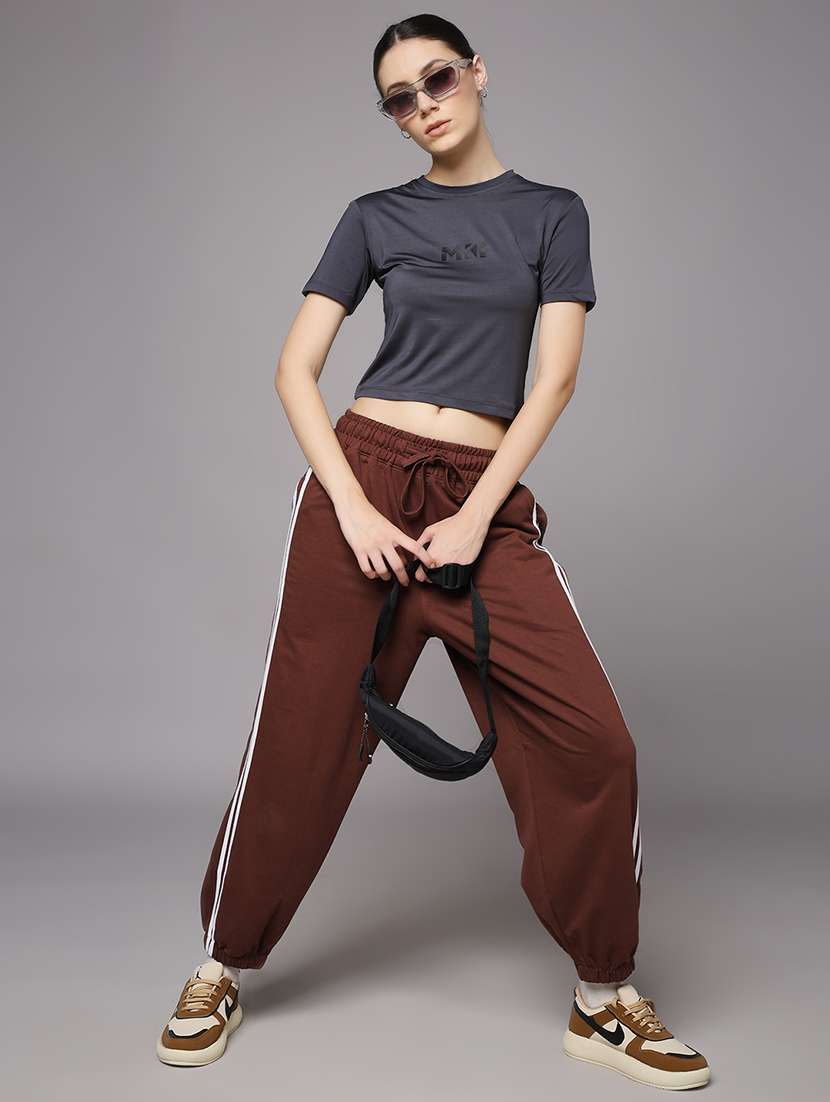 women printed dri-fit crop sports t-shirt - 21959874 -  Standard Image - 4