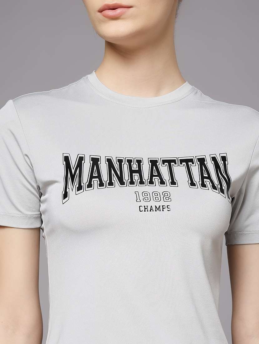 women printed dri-fit crop sports t-shirt - 21959877 -  Standard Image - 6