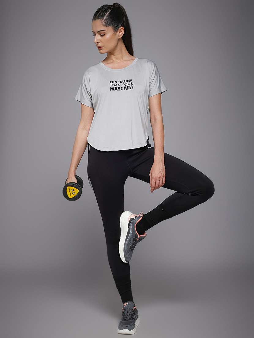 women typography prnted dri-fit sports t-shirt - 21959882 -  Standard Image - 6