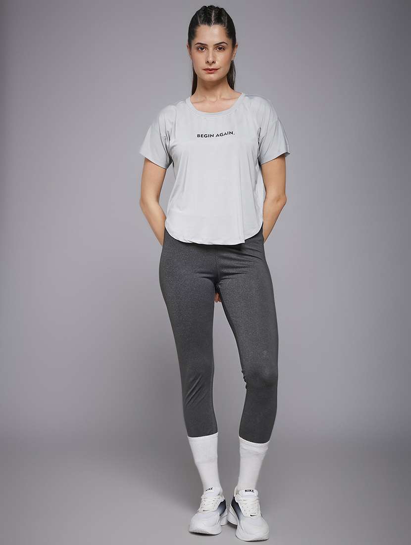 women typography prnted dri-fit sports t-shirt - 21959885 -  Standard Image - 6