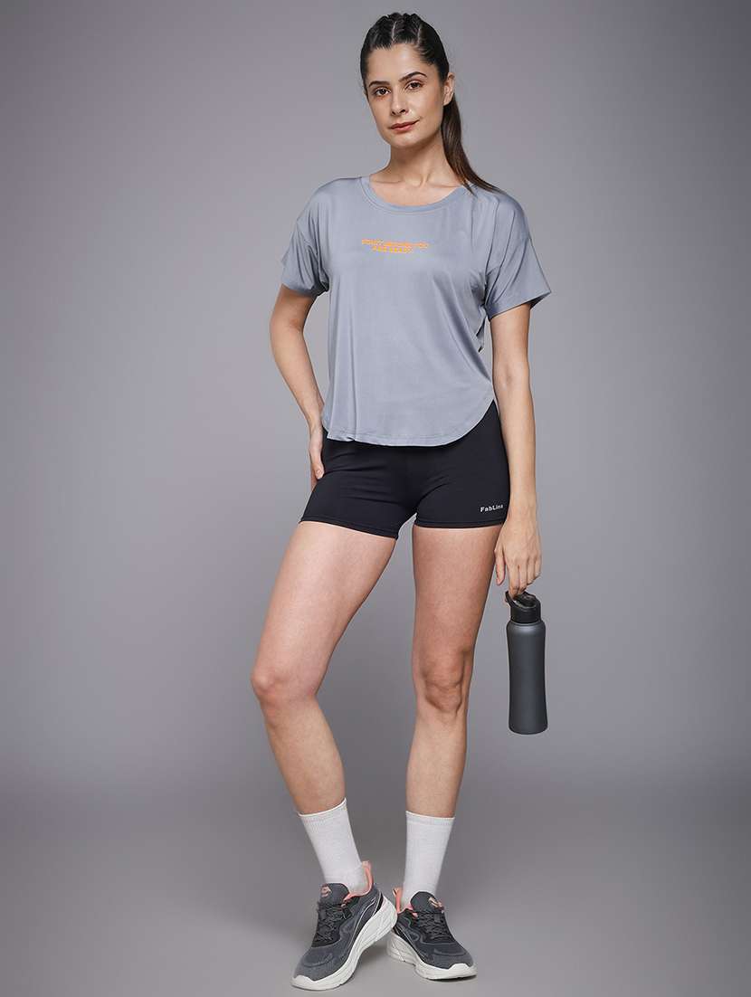 women typography prnted dri-fit sports t-shirt - 21959911 -  Standard Image - 6