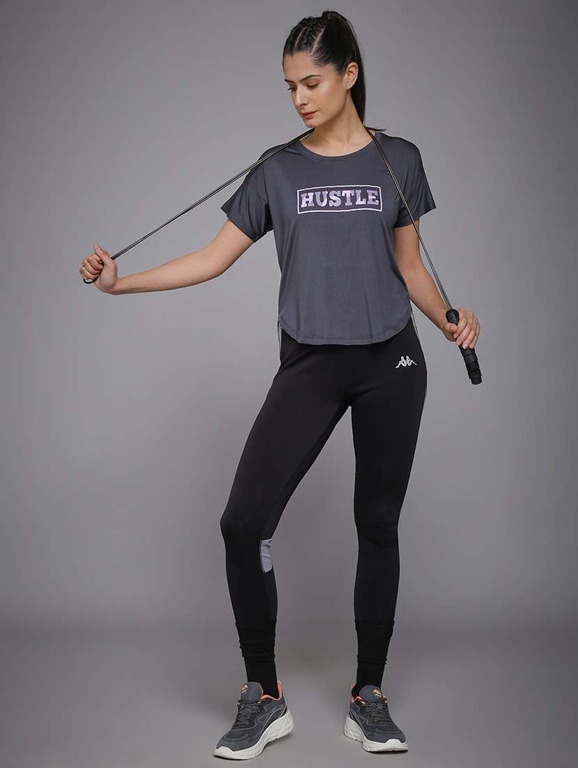 women typography prnted dri-fit sports t-shirt - 21959955 -  Standard Image - 6