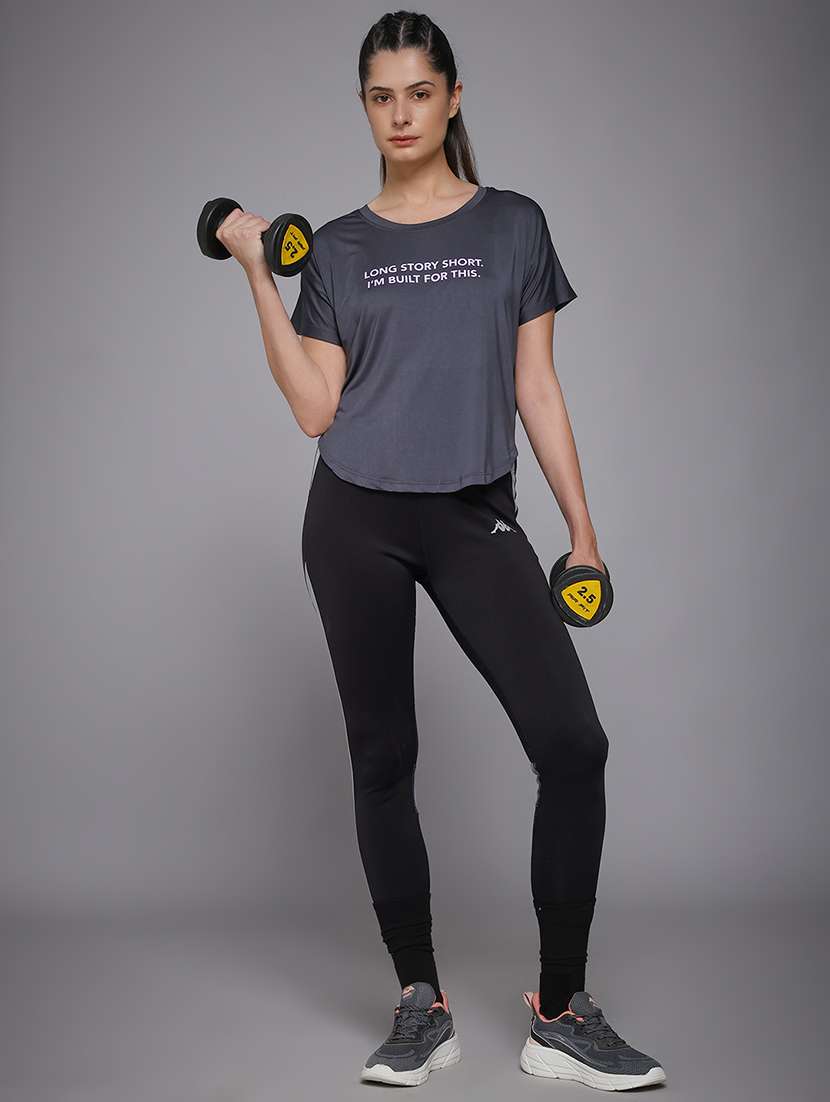 women typography prnted dri-fit sports t-shirt - 21959956 -  Standard Image - 6