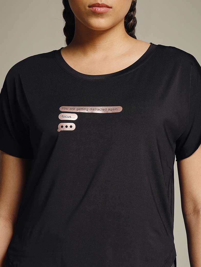 placement print round neck t-shirt - 21959980 -  Standard Image - 4